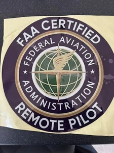 USA FEDERAL DRONE PILOT STICKER DECALCOMANIA, STICKER LAPTOP LIBRI - Foto 1 di 2