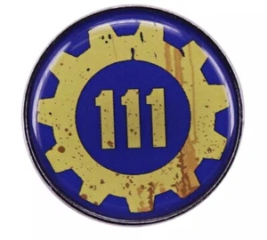 Fallout Vault 111 Cryogenic Suspension Metal Glass Cabochon Pin Badge Gamer 4 - Picture 1 of 2