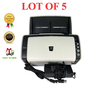 LOT OF 5 Fujitsu Fi-6130Z Duplex High Speed Document Color Scanner USB w/Bundle - Picture 1 of 11