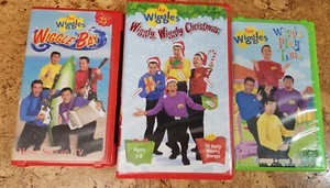 The Wiggles 3 VHS Lot Wiggly, Wiggly Christmas, Wiggle Bay, Wiggly Play Time - Bild 1 von 10