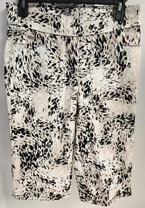 Skimmer pull on Nine West astratto Heidi nero marrone bianco Capris taglia 6 - Foto 1 di 6