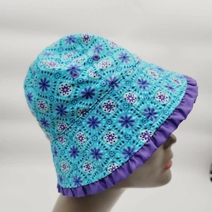 UV SKINS REVERSIBLE YOUTH TODDLER Girls BUCKET HAT UPF 50+ SUN BEACH 4T - Picture 1 of 10