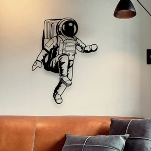 Wandbild aus Holz Austronaut Raumfahrer Holzschild zum Aufkleben Kinderzimmer - Bild 1 von 6