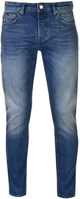 New Mens Firetrap Black seal straight light wash Jeans Size 32" Waist 34" Leg - Image 1 of 4