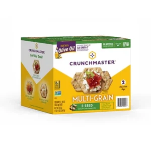 Galleta multigrano Crunchmaster 5 semillas con aceite de oliva (10 oz., 2 paquetes) - Imagen 1 de 2