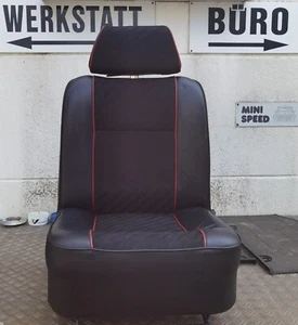 Asiento Deportivo - Mini Cooper hasta 1996 Piel Sintética Tela Negro-Rojo - Imagen 1 de 2