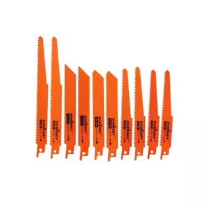 10pcs Reciprocating Saw Blade Set Wood and Metal Sheet Pipe Blades Cutting Kit - Picture 1 of 9