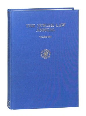 The Jewish Law Annual Volume One HC 1978 Foto 1 de 3