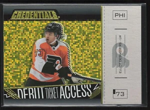 Elliot Desnoyers 2023-24 Credentials Debut Ticket Access Horizontal Yellow #161 - Picture 1 of 2