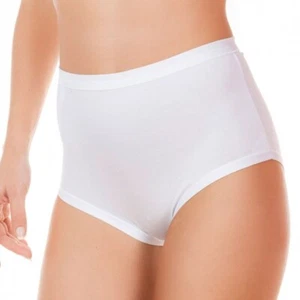 6 culotte Slip da donna maxi vita alta in cotone modal elasticizzato Jadea 787 - Imagen 1 de 11