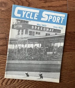 Vintage 1963 Cycle Sport Magazine - Motocross Motorcycle Racing - Daytona - Picture 1 of 9