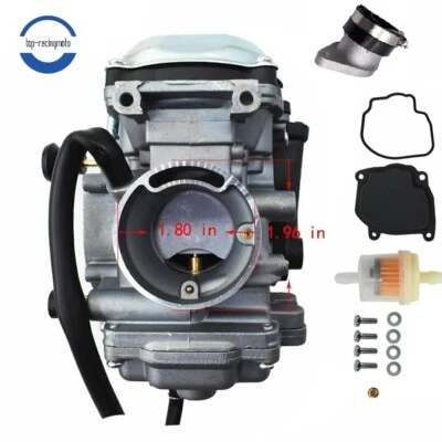 Carburador y colector de admisión Yamaha Wolverine 350 YFM 350 Yfm350 ATV 1996-2005 Foto 1 de 4