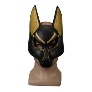 Egyptian Anubis Mask Halloween Cosplay Wolf Masquerade Thick Mask Party Props - Picture 1 of 12