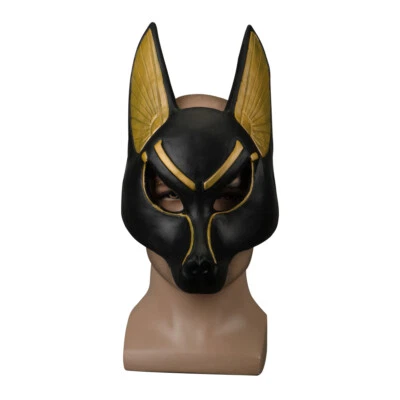 Egyptian Anubis Mask Halloween Cosplay Wolf Masquerade Thick Mask Party Props - Image 1 of 4