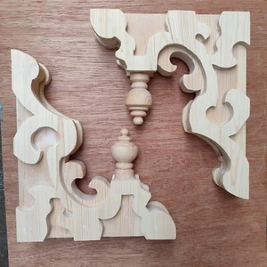 Victorian Gingerbread Brackets with Finial 12" x 10 1/4" House / Porch Corbel - Picture 1 of 10