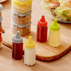 4pcs Seasoning Boxes Translucent Spice Holding Salad Dressing Containers Pepper - Picture 1 of 13