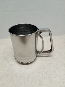 Flour Sifter Ekco Best Results Manual  Metal  Cooking Vintage Kitchen Farmhouse  - Picture 1 of 5