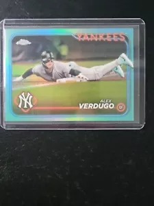 2024 Topps Chrome Update - Aqua Refractor #USC38 Alex Verdugo /199 - Picture 1 of 3