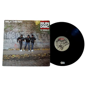 Darryl McDaniels Signed Run DMC Vinyl Walk This Way Album Beckett Rap Hip Hop - Picture 1 of 9