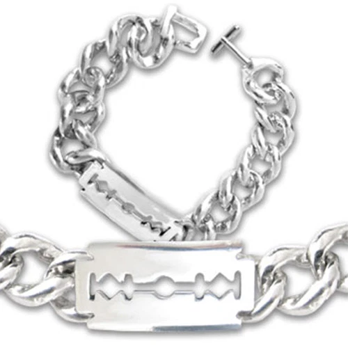 A62 - Razor Wrist Bracelet by Alchemy Gothic 1977 - Image 1 of 1