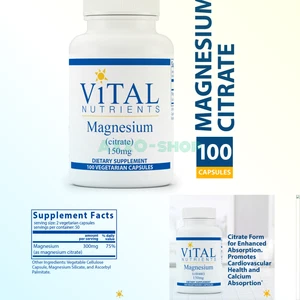 Vital Nutrients - Magnesium Citrate 150 mg - Magnesium for Enhanced Absorptio... - Picture 1 of 2