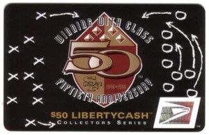 $50. San Francisco 49ers Fútbol Serie Col. #93901 Exp. Tarjeta inteligente 8/1/97 USADA - Imagen 1 de 2