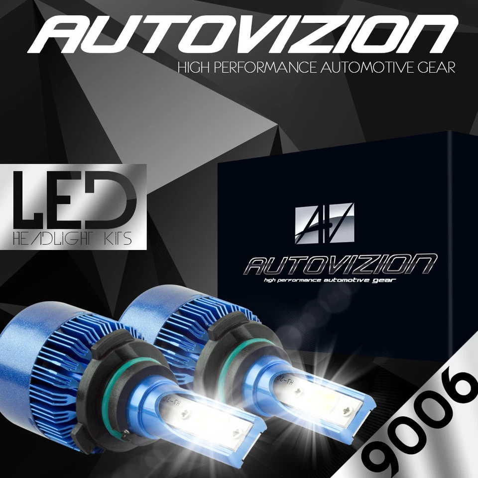 AUTOVIZION LED HID Headlight Conversion kit 9006 6000K for 2000-2000 Saturn LS2 - Image 1 of 1