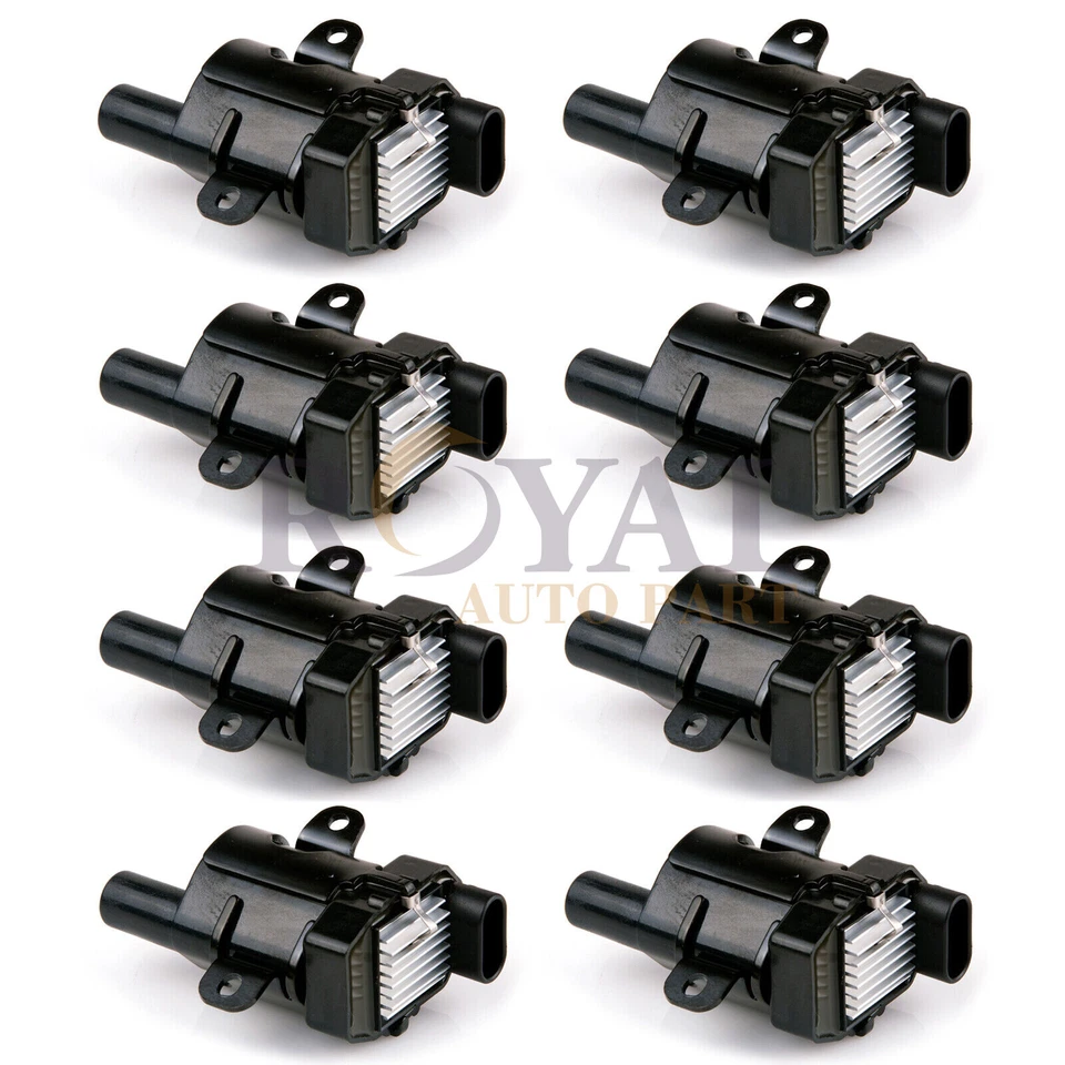 UF262 for Chevy Silverado GMC Sierra Yukon 4.8L 5.3L 6.0L Round 8x Ignition Coil - Image 1 of 4