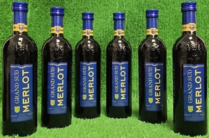 (9,93€/L) 6x GRAND SUD MERLOT 0,25L französicher Rotwein Beerenfruchtaroma - Bild 1 von 13