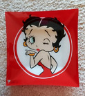 Betty Boop Kiss Wink Glass Decorative Plate 10.5" Wall Hangings Square Beveled