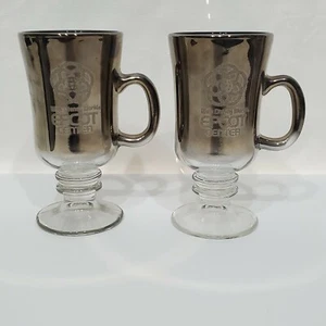 Schönes geätztes Spiegelglas WALT DISNEY WORLD Epcot Center Becher Kelch 2er Set - Bild 1 von 4