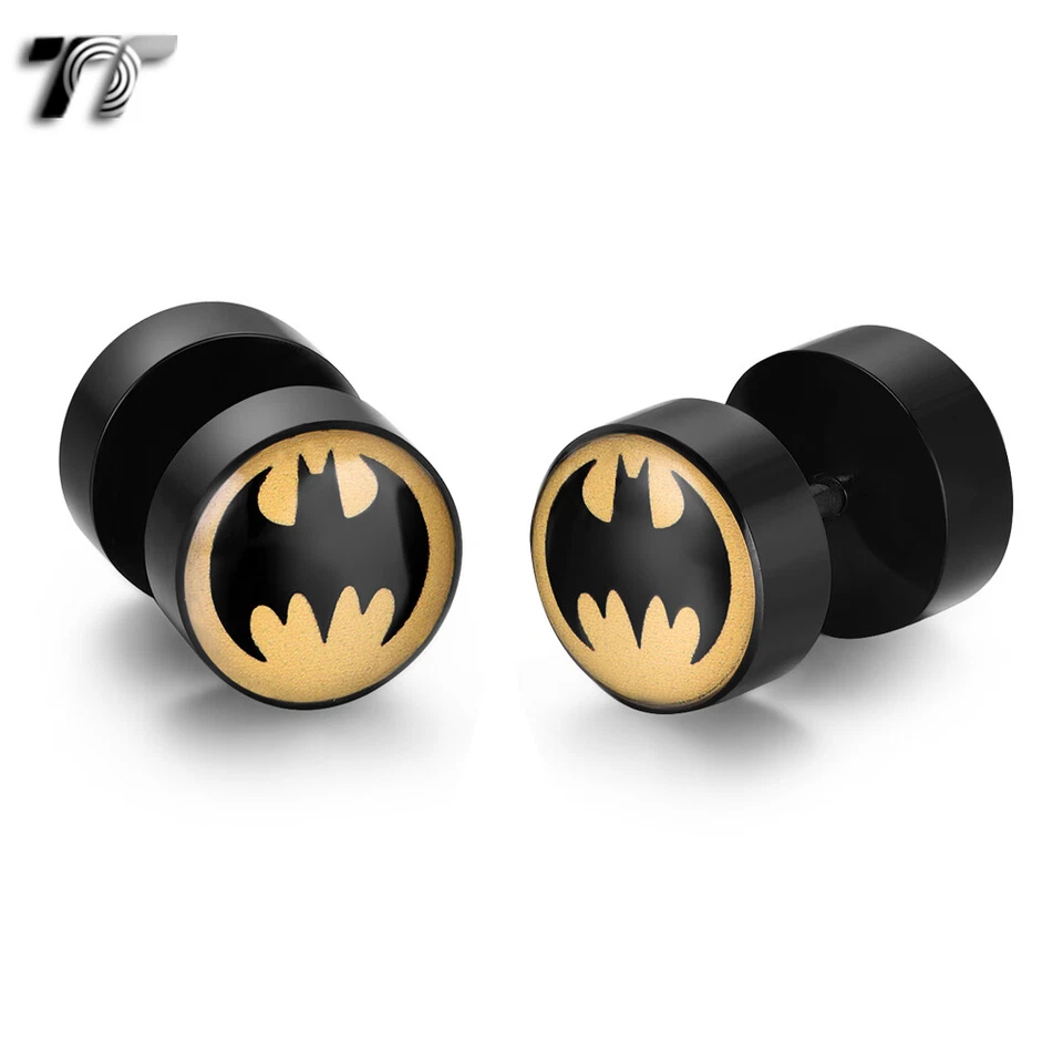 TT 8/10mm Batman Epoxi UV Acrílico Falso Pendientes Tapón para los Oídos (BU10) NUEVO Foto 1 de 1