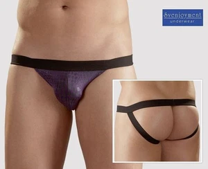 Svenj. Pofrei JOCK RIO String Tanga knapp Kroko Premium THONG in S M L XL XXL - Picture 1 of 7