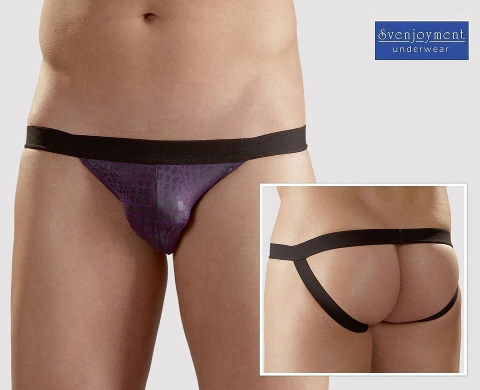 Svenj. Pofrei JOCK RIO String Tanga knapp Kroko Premium THONG in S M L XL XXL - Bild 1 von 3