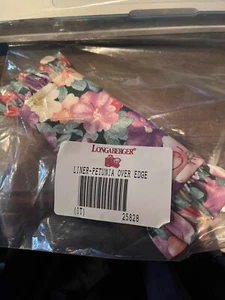 LONGABERGER petunia over edge, #25828,  never used #8007 - Picture 1 of 1