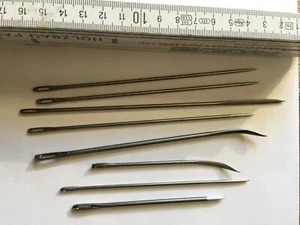 8 x Nähnadel 10- 17,5 cm Sattlernadel Ledernadel Buchbindernadel Sacknadel - Bild 1 von 3