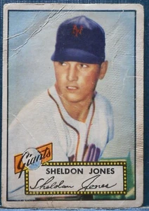 1952 Topps 130 Sheldon Jones New York Giants Pitcher Free Shipping - Picture 1 of 2