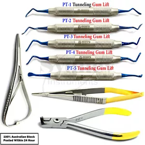 Kit de instrumentos de túnel de implantes fórceps ortopédicos para sujetar goma periodontal - Imagen 1 de 5