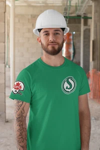 CFL 1960's Saskatchewan Roughriders Chest Logo T shirt sz XL New NWOT - Picture 1 of 1