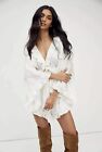 Free People Dance All Night Romper Ivory Xs Nwot  A2