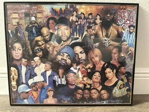 Vintage 90s Poster R&B HIP HOP RAP 16x20 Rare Excellent Tupac Dr. Dre Ice Cube - Picture 1 of 2