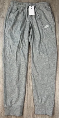 Nike Sportswear Club Jersey Joggers Mens Large  Gray Sweatpants New BV2762-063 - Image 1 of 4