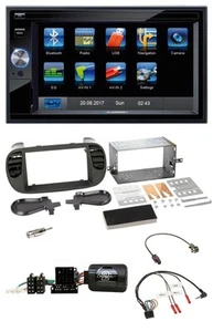 Blaupunkt Lenkrad USB Bluetooth TMC 2DIN Navigation für Fiat 500 08-15 soft touc - Bild 1 von 11
