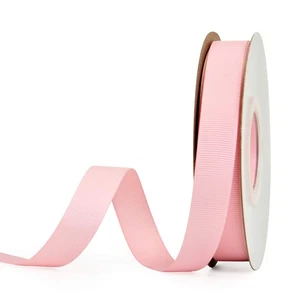 Rotolo di nastro in grosgrain massiccio 5/8 pollici 25 iarde rosa, confezione regalo fiocco artigianale fai da te - Foto 1 di 3