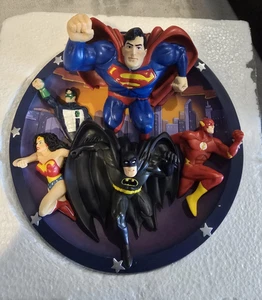 1998 WARNER BROS Justice League of America In The 3rd Dimension 3D Plate Batman - Imagen 1 de 12