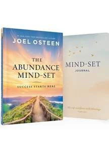 2025 The Abundance Mind Set Book Success Starts Here Rev Joel Osteen w/ JOURNAL! - Picture 1 of 2