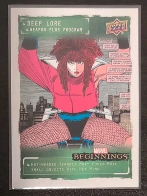 2022 Upper Deck Marvel Beginnings Volume 2 Deep Lore #DLWP10 Typhoid Mary - Image 1 of 2