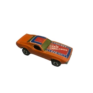 Vintage Hot Wheels 1970 Dixie Challenger Orange 426 Hemi Dodge Flag Roof Loose - Picture 1 of 8