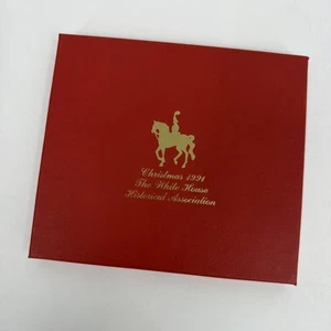 White House Historical Association 1991 Christmas Ornament In Box w/Certificate - Picture 1 of 7