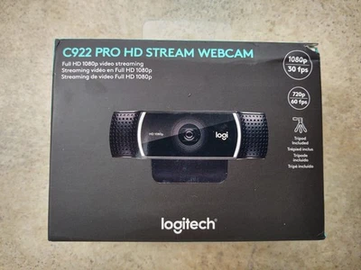 Webcam Logitech C922X Pro Stream 1080p HD nera - scatola aperta - spedizione veloce - Immagine 1 di 4